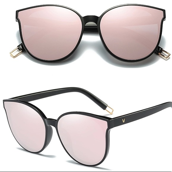 RESTOCKED♡ HD Luxury Gold-Rose Mirrored Sunglasses - Picture 2 of 8